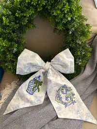 Image 3 of Toile Wreath Sash