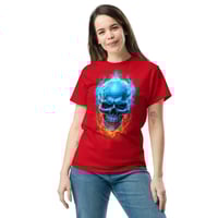 Image 5 of Blueflame skull Unisex classic tee