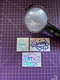 Image 1 of BTS Lightstick Decals - 3 Variations