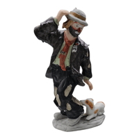 Image 1 of Flambro Emmett Kelly Jr Dog Chasing Hobo Clown