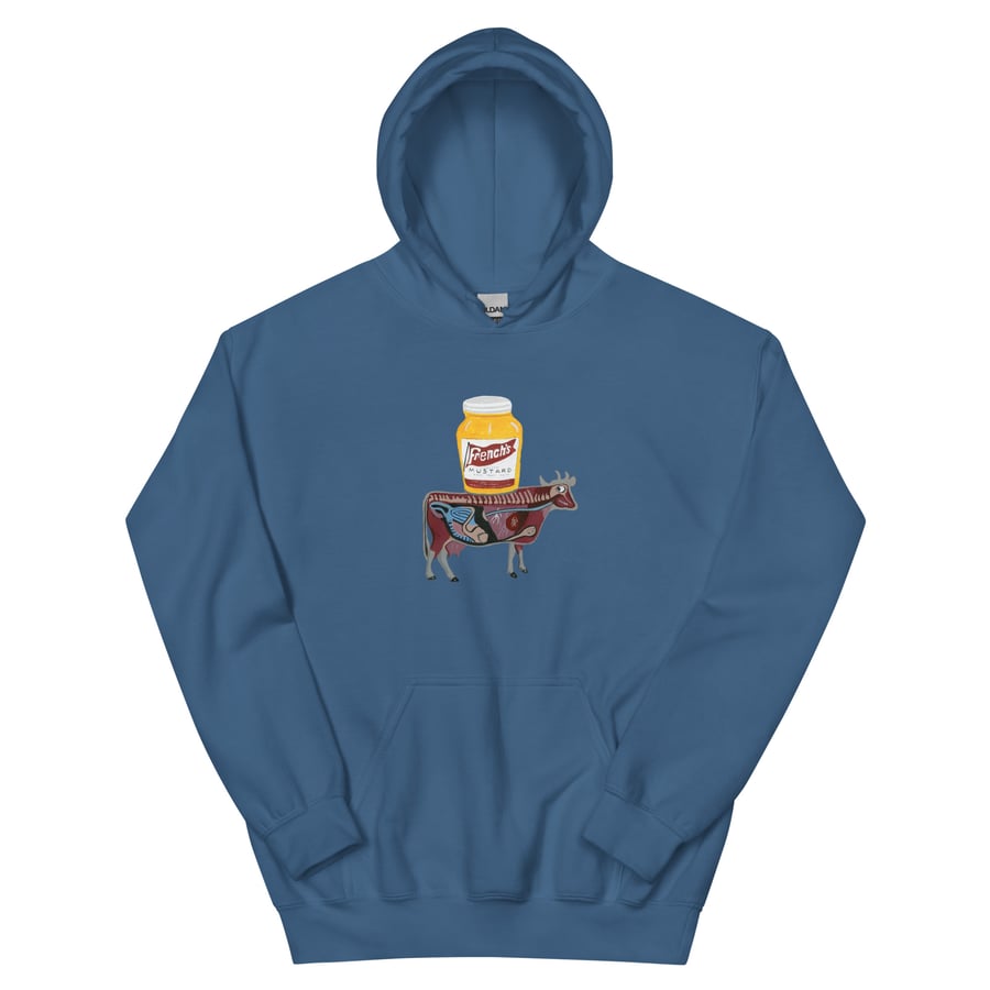 Image of MUSTARD COW HOODIE