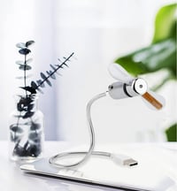 Portable USB LED Fan with Time