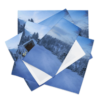 Image 2 of Placemat Set (snow covered cabin)