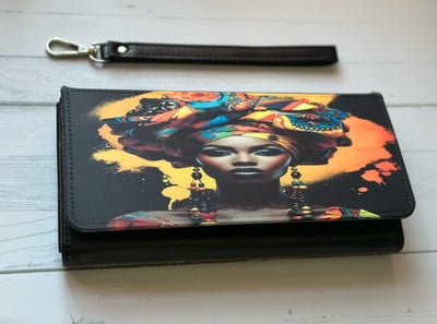 Image of Custom Wristlet wallets. 