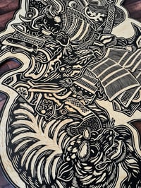 Image 3 of Ronin & Tiger Woodcut