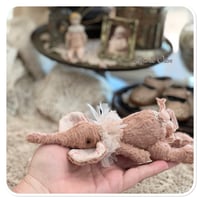 Image 5 of Ellie Lou - Handmade pink laying down elephant