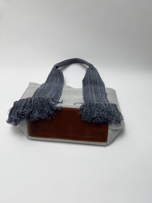 Image of tassle tote bag 
