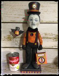 Image 3 of Halloween Dracula Vampire Folk Art Doll Penny Grotz