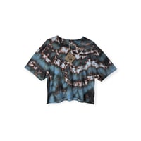 Image 1 of L Crop Tee in Ember Ice Dye #4