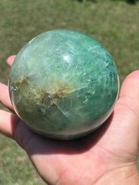 Image 4 of Green Fluorite Sphere #2687