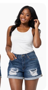 Image 4 of New Sz.12 Forever 21 Denim shorts #847*15