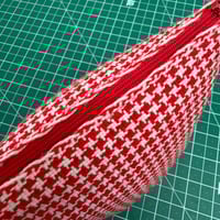 Image 5 of Houndstooth Selvedge Standing Pouch