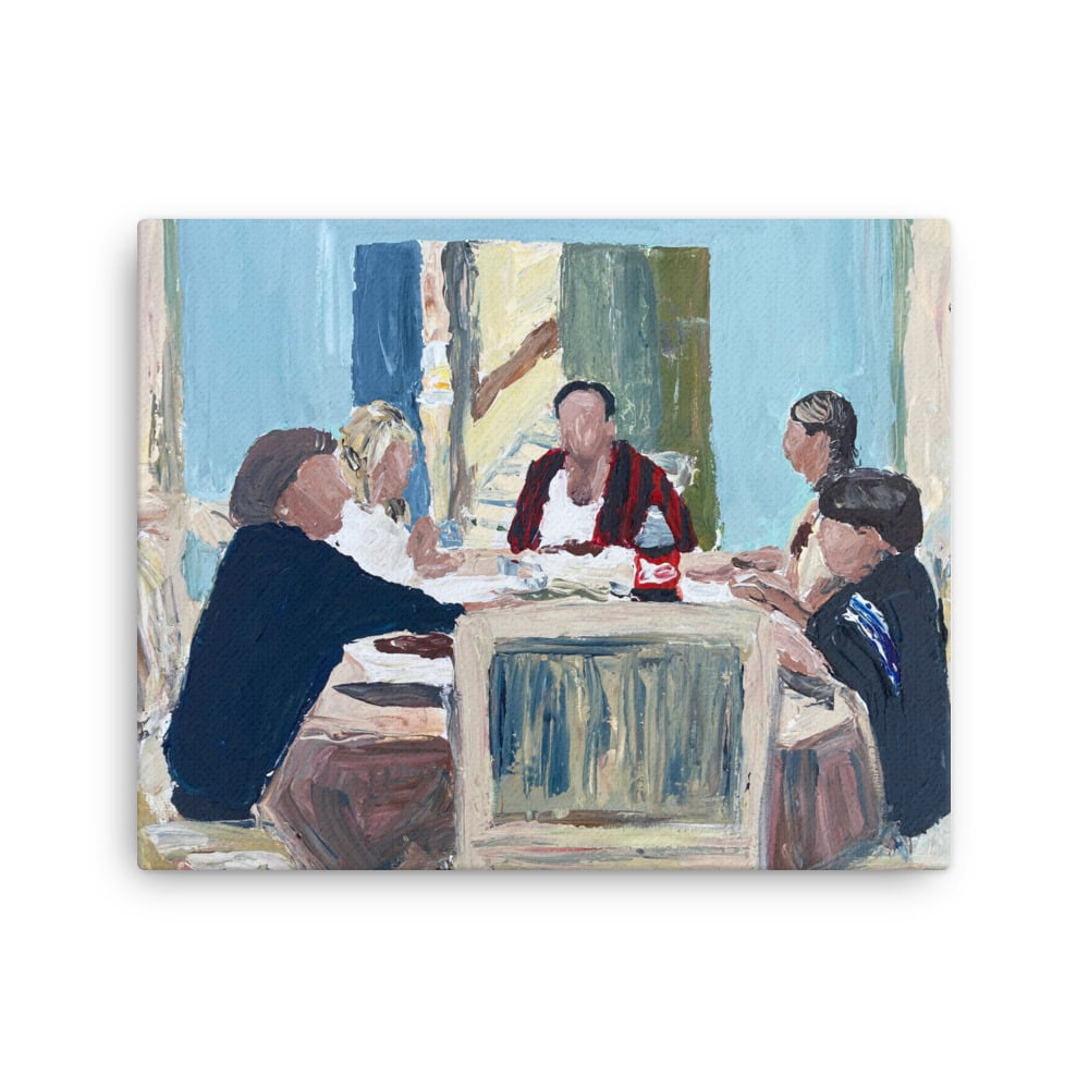 Image of Family dinner canvas prints 16” x 20”
