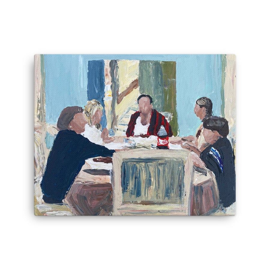 Image of Family dinner canvas prints 16” x 20”