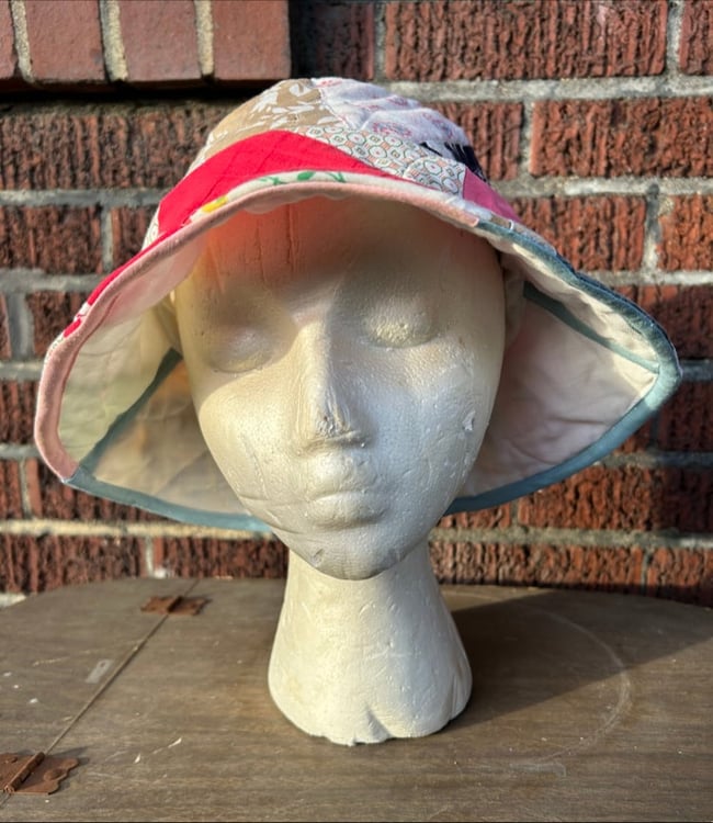 “Flower Wagon” Quilt Bucket Hat, 24”