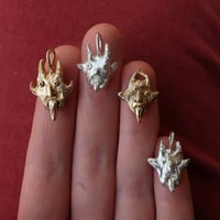 Image 1 of Demon head (silver/bronze)