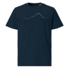 Cervino PULSE T-shirt in Cotone Organico Unisex Blu Navy / white