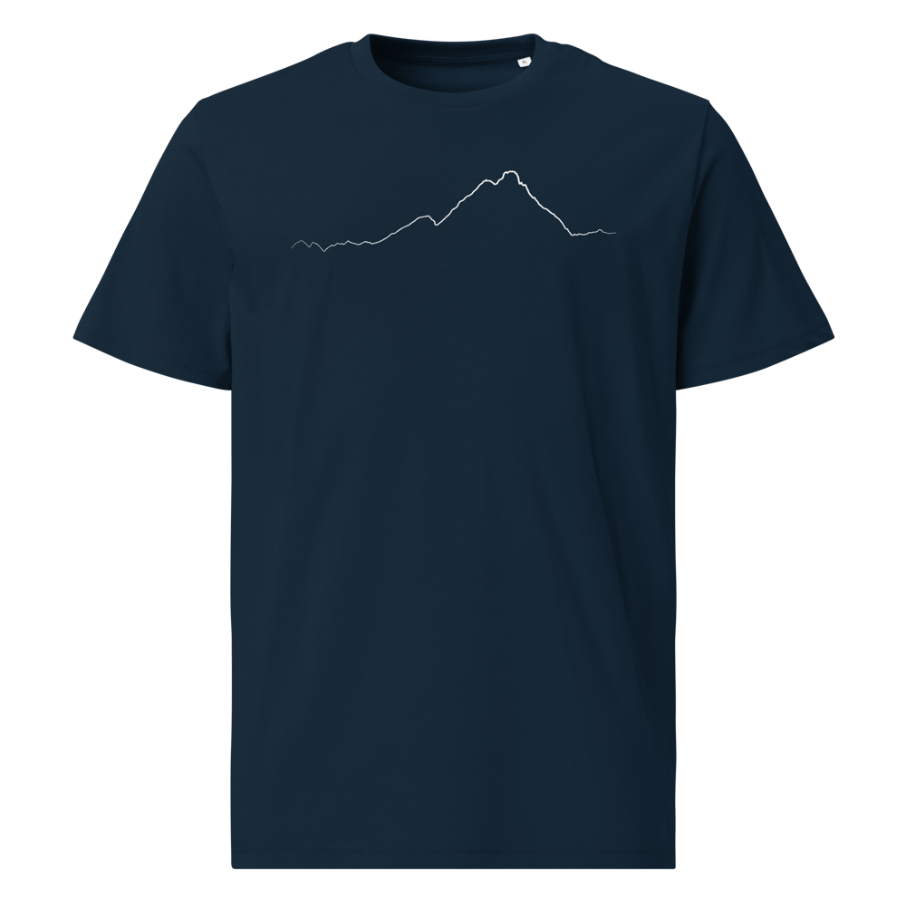 Cervino PULSE T-shirt in Cotone Organico Unisex Blu Navy / white