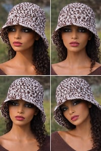 Image 1 of Brown & White Bucket Hat