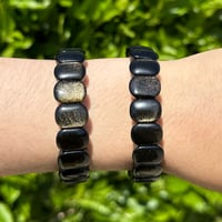 Gold Sheen Obsidian Bracelets 