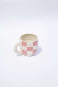 Image 1 of Pink Checkered Mug