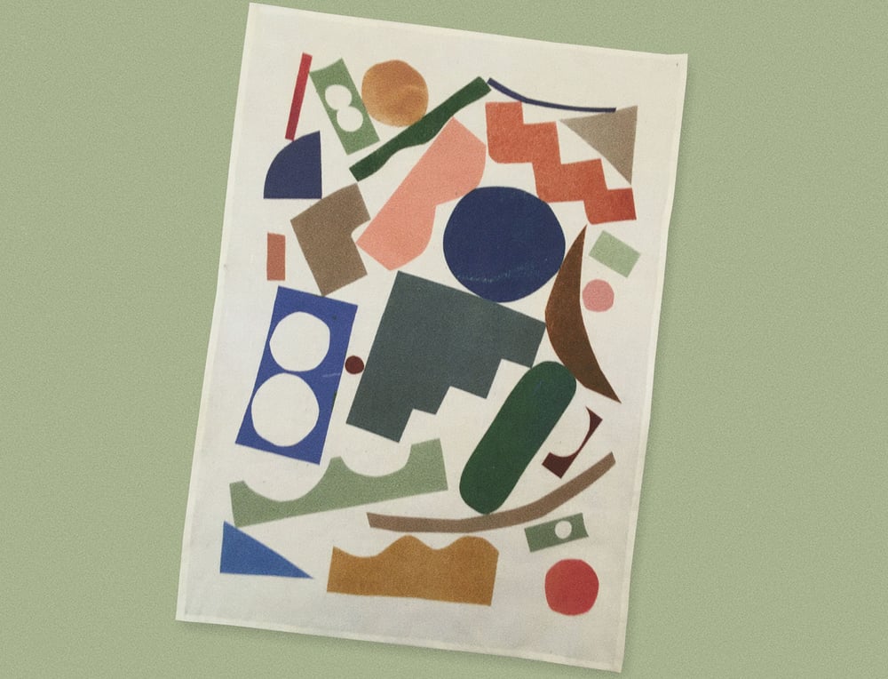 Image of SHAPES TEA TOWEL