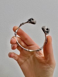 Image 2 of DOUBLE HEAD SKULL BANGLE