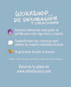 Workshop de decoración!