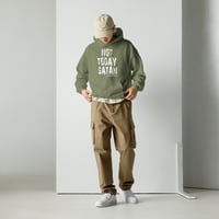 Image 2 of Not Today Satan Unisex Hoodie - White