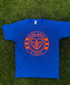 Mind Body & Sole Logo T-Shirt  ROYAL BLUE/ORANGE 