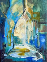 Image 3 of Abstract Oil on Canvas Board