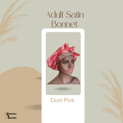 Image of Satin Bonnet: Dust Pink