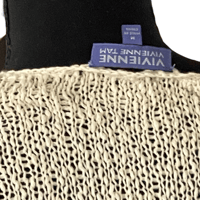 Image 3 of Vivienne Tam One Shoulder Tunic Sweater -M 