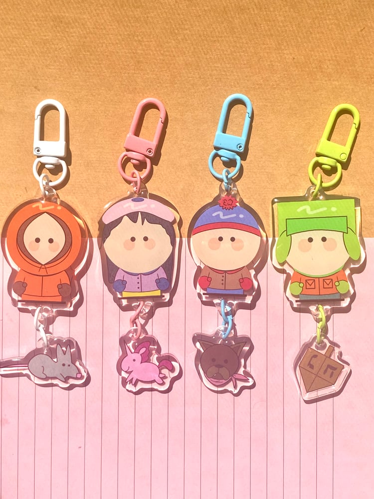 Image of South Park Keychains and Stickers