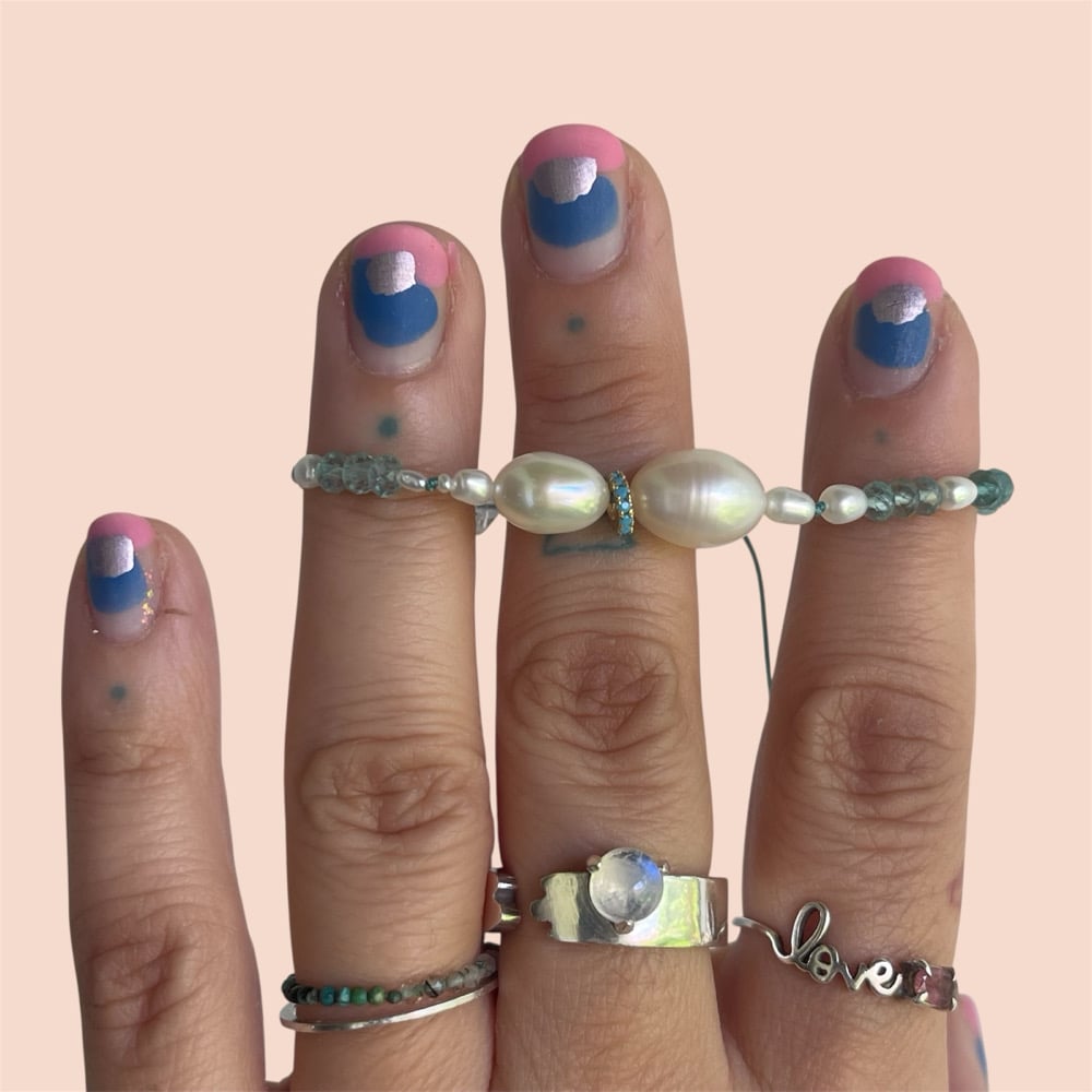 Image of Aqua Pearls bracelet