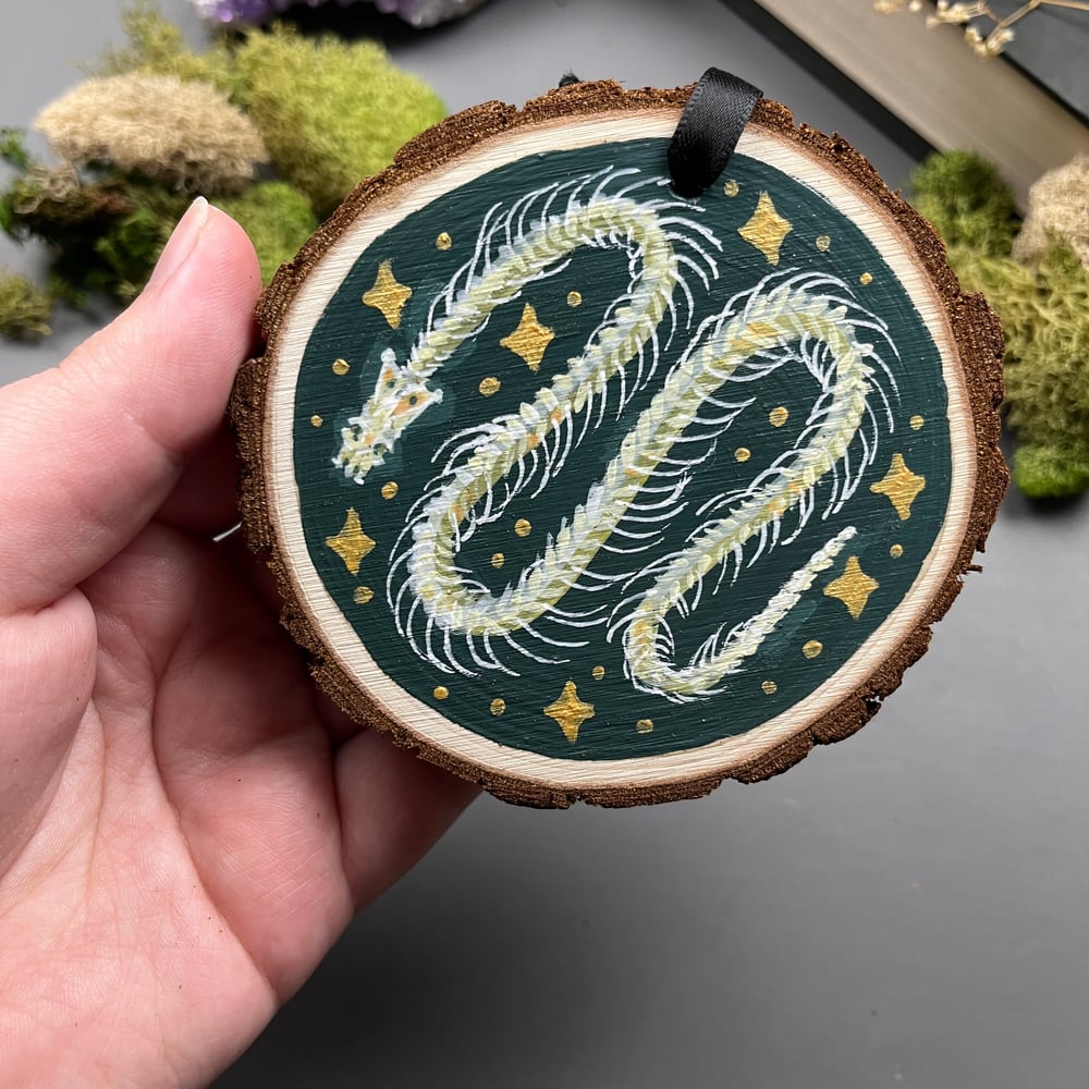 Bones Hand-Painted Wooden Ornament