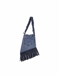 Image 1 of Denim & Fringe Purse