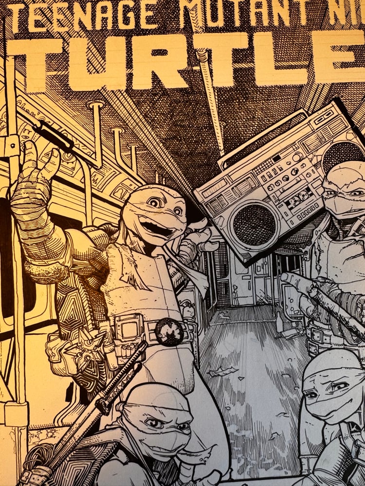 Image of TMNT 11x17 Original Art