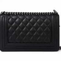 Image 5 of Quilted Shoulder Bag with Metal Chain Trim and Wallet