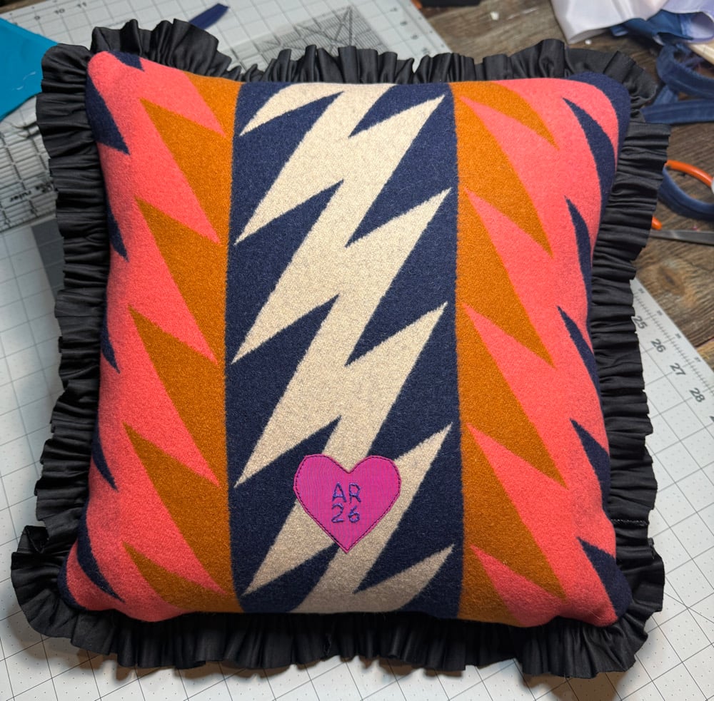 Osage Ribbonwork 16x16 pillow