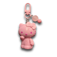 Pink Cat Keychain