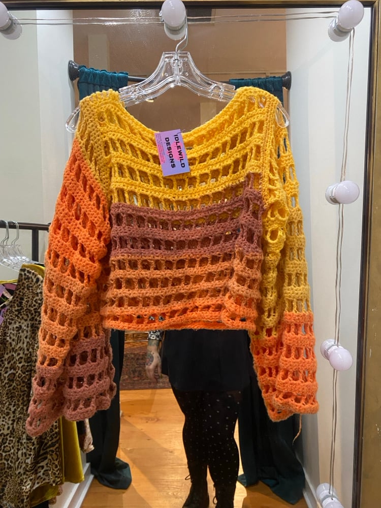 Image of Crochet Fall Sweater 
