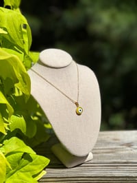 Image 3 of Yellow Evil eye necklace 