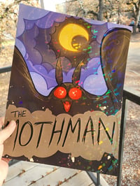 Image 1 of Mothman cryptid Holographic Print 