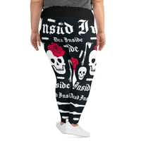 Image 4 of WILD Dead Inside Yoga Plus Size Leggings