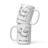 Image 1 of mine chicken White glossy mug 