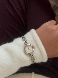 Image 5 of Beautiful Two Tone BULOVA Mother of Pearl Dial- New in BOX 