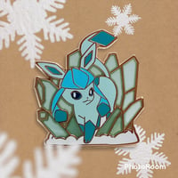 Image 3 of Glaceon Enamel Pin