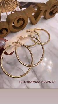 Gold Harmony hoops