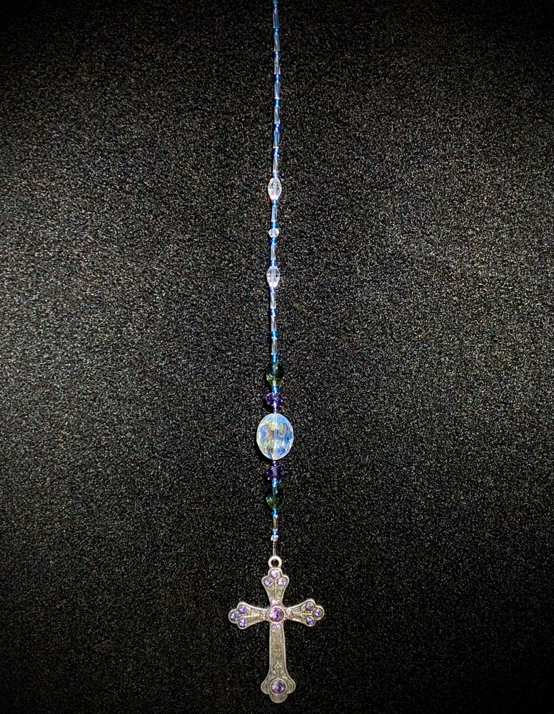 Image of “Ornate Cross” Sun Catcher